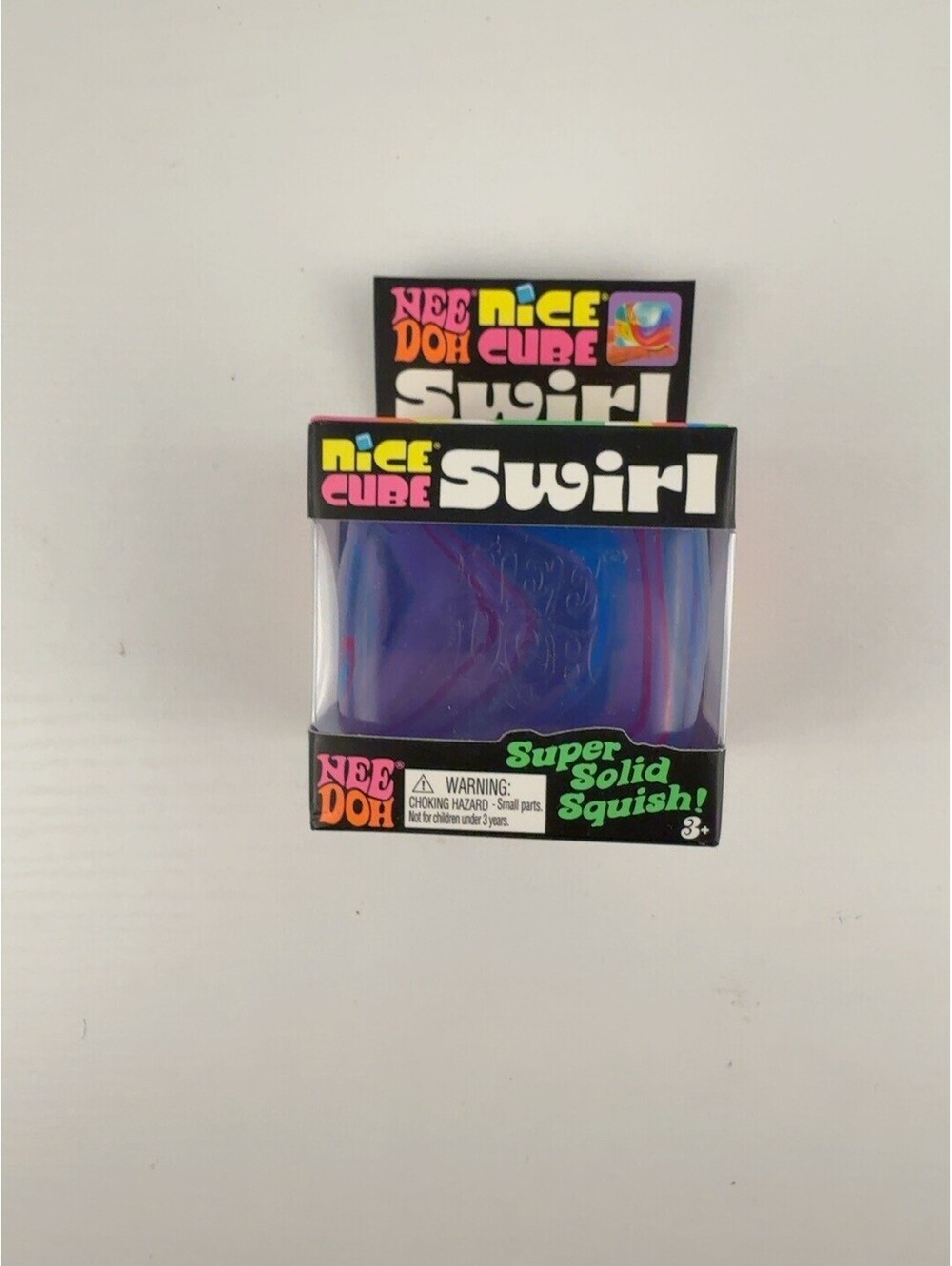 Schylling NeeDoh Nice Cube Swirl Purple Pink Blue Sensory Squishy Fidget
